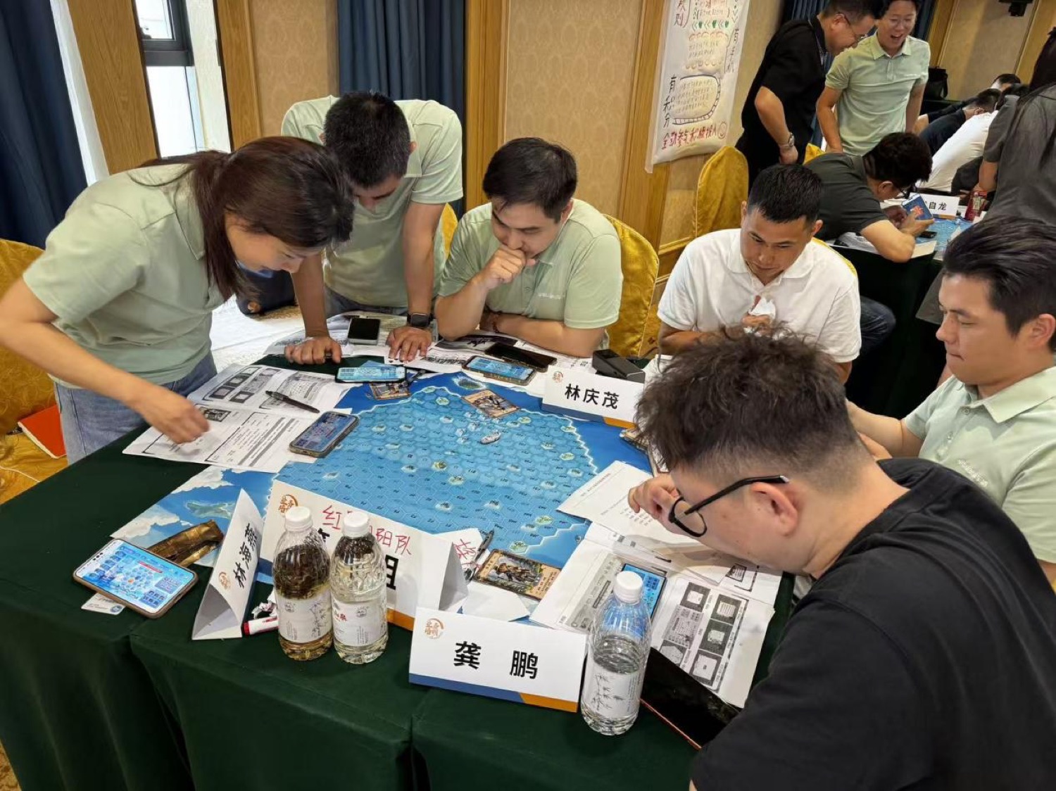 Teams discussing strategy